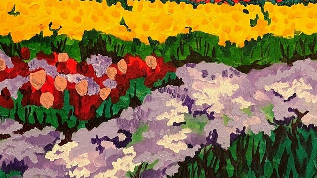 abstract painting of flowers abstract painting of flowers