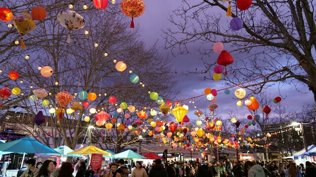 Lantern Street & Night Market Night View of Lantern Street
