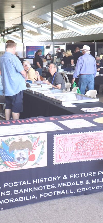 Stamp dealers at the 2022 Canberra  Stamp show , held at Thoroughbred Park Lyneham