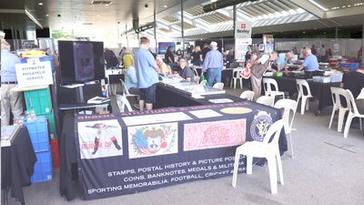 Stamp dealers at the 2022 Canberra  Stamp show , held at Thoroughbred Park Lyneham