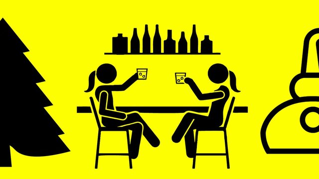 Christmas Spirits with the Women Who Make Them Image of Two Women Enjoying a Craft Spirit with a Christmas Tree and a Still