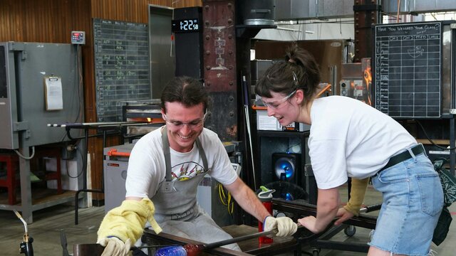 Make Your Own Vessel Glass blowing experience at Canberra Glassworks