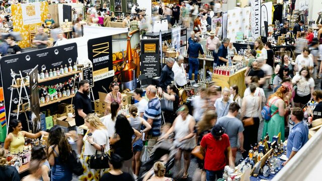 Crowd shot Crowd at Handmade Market Canberra