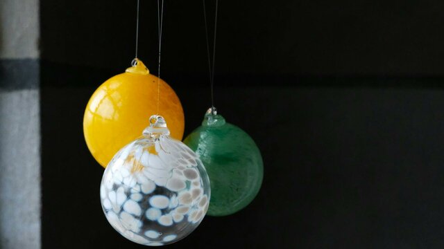 Canberra Glassworks baubles glass baubles