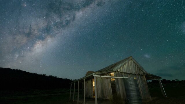 Milky Way rise over Brayshaw's homestead This shows the Milky Way core rising behind the historic Brayshaw's Homestead stead built in 1903