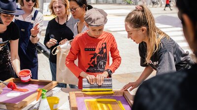 Screen printing Workshop for Design Canberra Festival