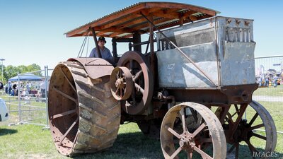 Vintage farm machinery