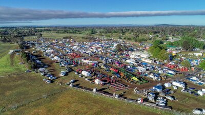 Aerial view of Field Days