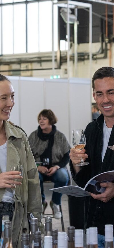 People tasting wine at the National Wine Experience