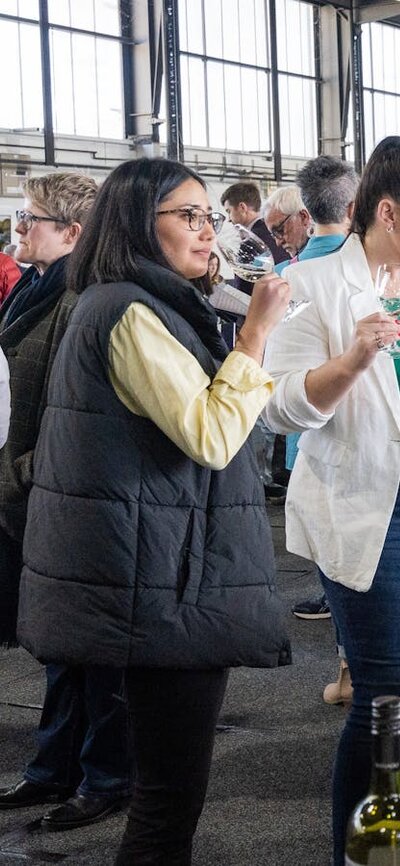 People tasting wine at the National Wine Experience