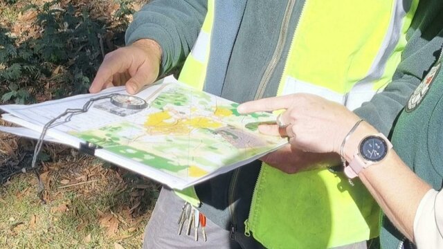 PCS Rangers using map and compass PCS Rangers using map and compass
