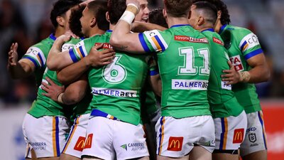 Canberra Raiders Try Celebration