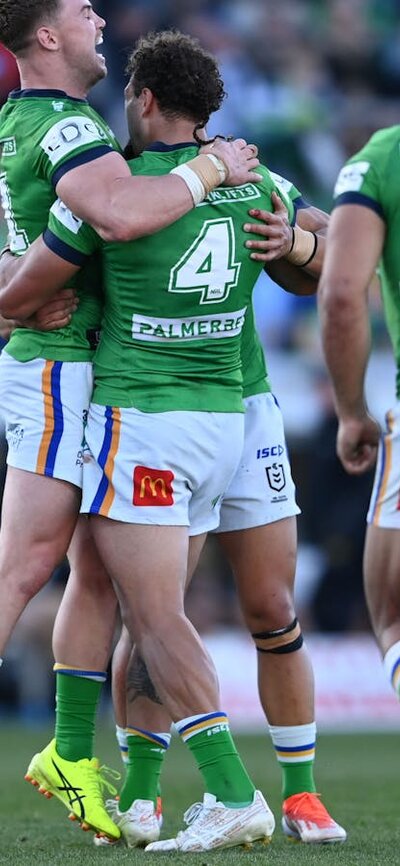 Canberra Raiders Try Celebration