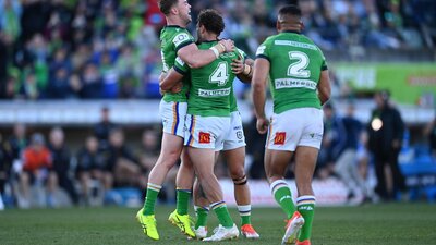 Canberra Raiders Try Celebration