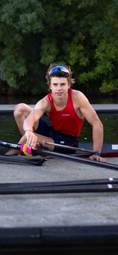 Red Shed boys rowing