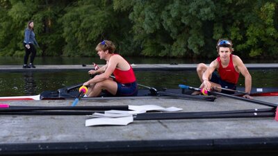 Red Shed boys rowing