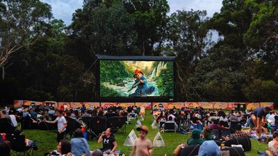 sunset cinema, outdoor cinema, openair cinema, movies, Canberra, Australian National Botanic Gardens