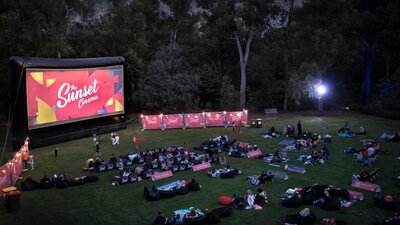 sunset Cinema, outdoor movies, Canberra, events,  food, wine, cheese, bar, picnic