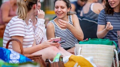 sunset cinema outdoor movies Canberra girls night food wine cheese picnic