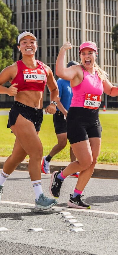 Participants running