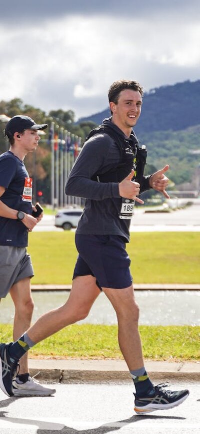 Participants running