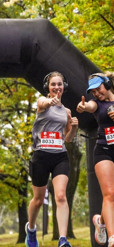 Participants running