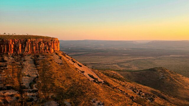 Aerial of Cockburn Ranges, Kimberley. Filmed on Balanggarra Country Photo of Cockburn Ranges, Kimberley, taken at Dusk.