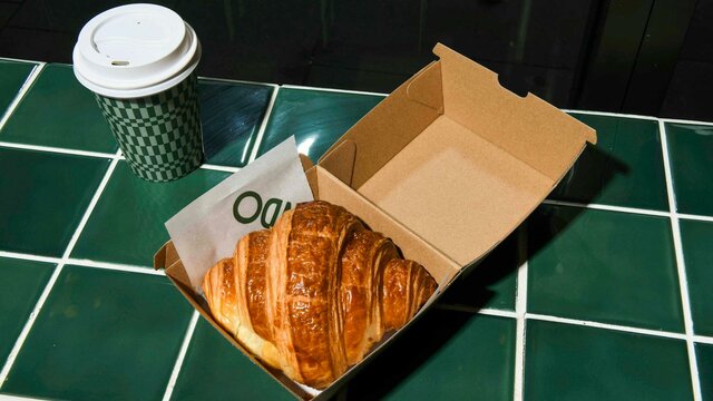 &Sando croissant and coffee &Sando croissant and coffee