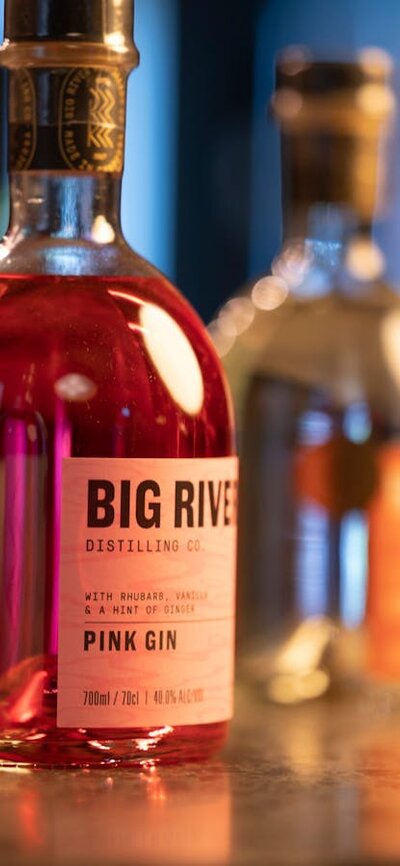 Bottles of Big River Gin