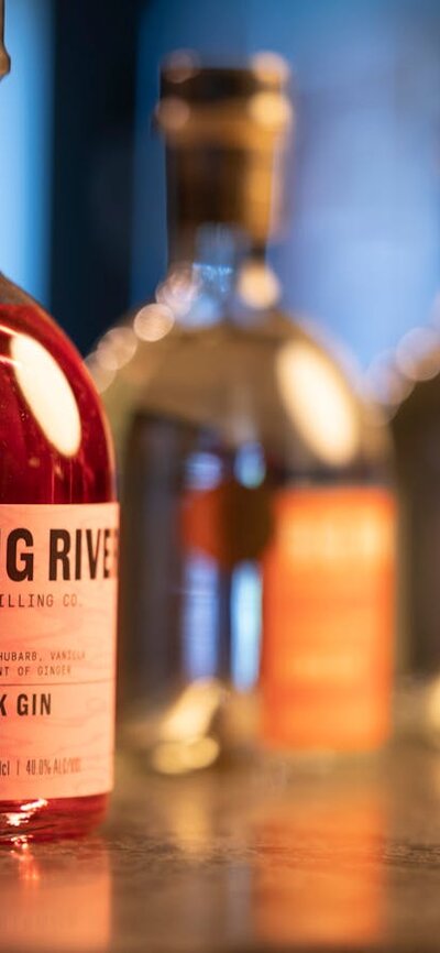 Bottles of Big River Gin