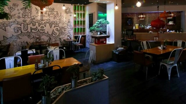 Interior of modern Vietnamese reasturant