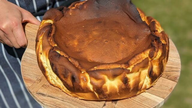 Homemade Basque cheesecake basque cheesecake available to order