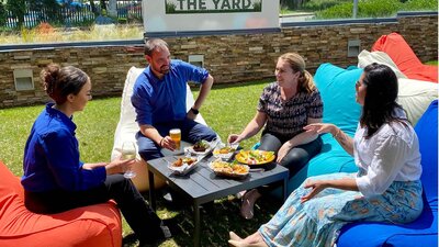 The Yard with bean bags