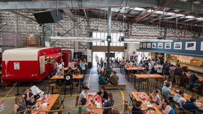 Wide view of the dining floor