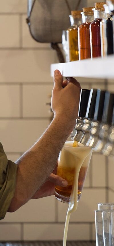 Beers on tap at Capital Brewing Co.