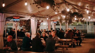 Covered Outdoor Beer Garden