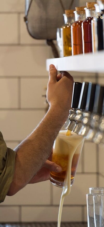 Beers on tap at Capital Brewing Co. Beers on tap at Capital Brewing Co.