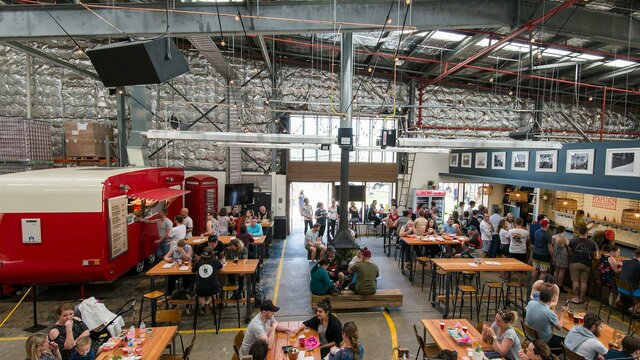 Wide view of the dining floor Wide view of the dining floor