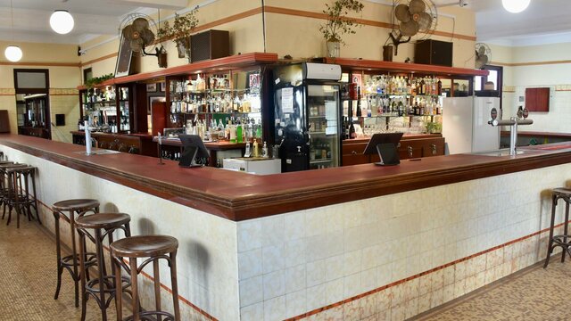 The Long Bar Captains Flat Hotel main bar