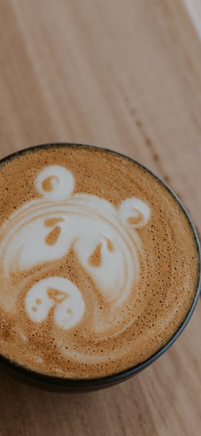Bear latte art