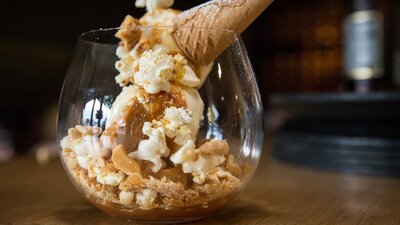 Signature desert in a large glass