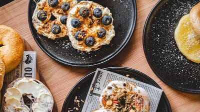 Blueberry Cheesecake Bagel