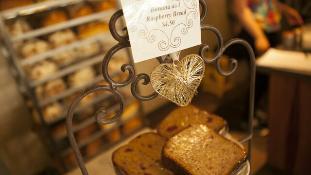 Knead Patisserie Banana and Rasberry Bread