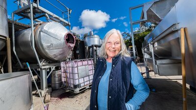 Sue Carpenter at Lark Hill Winery