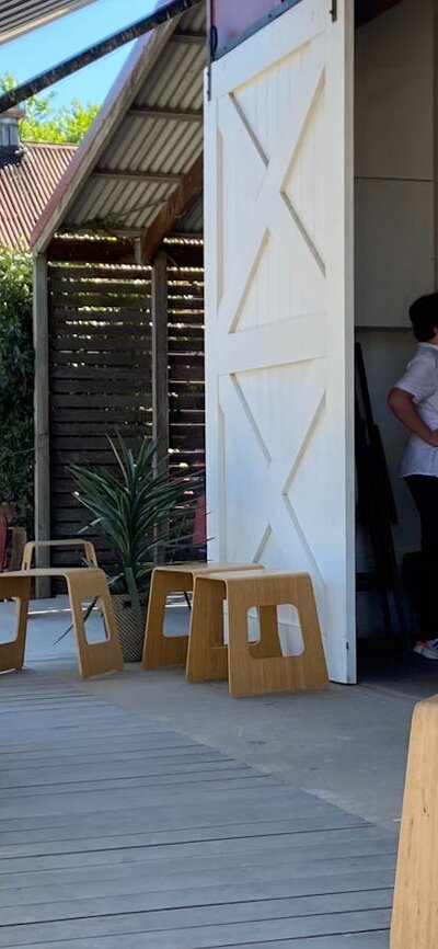 This is a lovely space to sit outside and enjoy your gelato.o