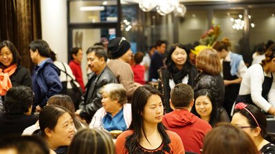 Patrons at LOLO and LOLA enjoying traditional Filipino flavours.