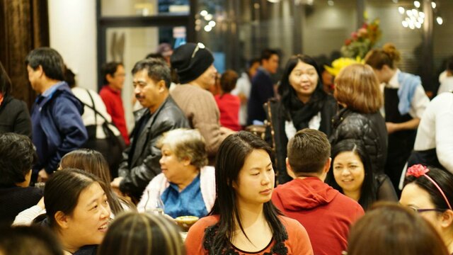 Lolo and Lola Patrons at LOLO and LOLA enjoying traditional Filipino flavours.