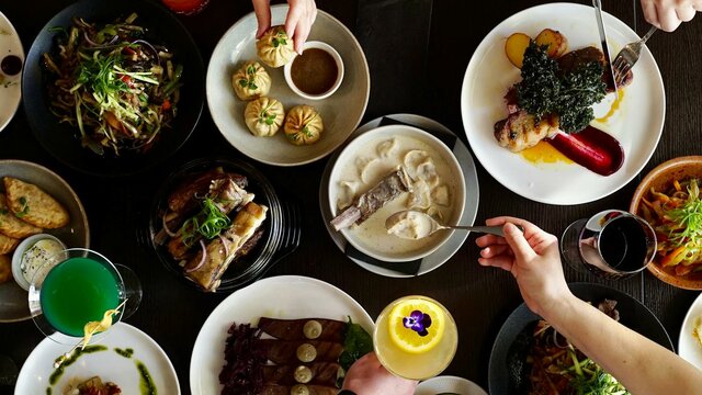 Full Table Full Table of dishes