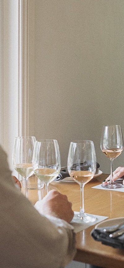 A seated wine tasting of the Poachers Vineyard range of cool climate wines.