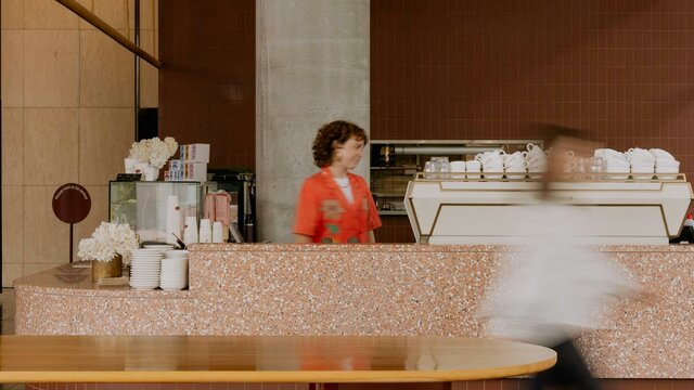 Redbrick Coffee City staff member at Redbrick Coffee City